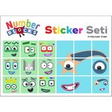 Printhome Number Blocks Matematik Eğitici Birim Küp Snapcubes /41-50 Sticker 18 Pcs