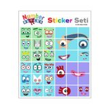 Printhome Number Blocks Matematik Eğitici Birim Küp Snapcubes /41-60 Sticker 36 Pcs