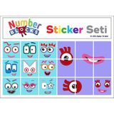 Printhome Number Blocks Matematik Eğitici Birim Küp Snapcubes /51-60 Sticker 18 Pcs