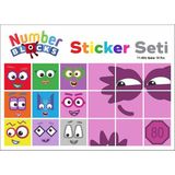 Printhome Number Blocks Matematik Eğitici Birim Küp Snapcubes /71-80 Sticker 18 Pcs