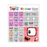 Printhome Number Blocks Matematik Eğitici Birim Küp Snapcubes /81-100 Sticker 36 Pcs