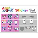 Printhome Number Blocks Matematik Eğitici Birim Küp Snapcubes /81-90 Sticker 18 Pcs