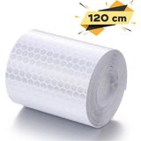 Printhome Reflektif Fosforlu Şerit Bant 5CMX120CM Beyaz Petekli Reflektör