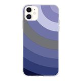 PrintiFy Apple iPhone 11 ile Uyumlu Kapak Renk Cümbüşü D Tasarımlı 1mm Fit Şeffaf Silikon Kılıf Lila