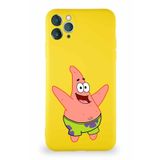 Printify Apple Iphone 11 Pro Max Soft Premier Kapak Patrick Yıldız Tasarımlı Silikon Sarı Kılıf