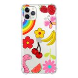 Printify Apple iPhone 11 Pro Max Uyumlu Water Color 5 Baskılı Şeffaf Köşe Korumalı Antişok Kılıf