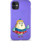 Printify Apple Iphone 11 Soft Premier Kapak Puff Tasarımlı Silikon Kılıf - Mor