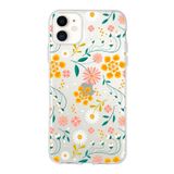 Printify Apple iPhone 11 Uyumlu Kapak Çiçek Tasarımlı 1mm Fit Şeffaf Silikon Kılıf