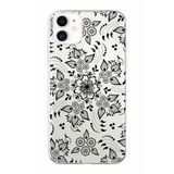 Printify Apple iPhone 11 Uyumlu Kapak Nostalji Desen - B Tasarımlı 1mm Fit Şeffaf Silikon Kılıf