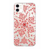 Printify Apple iPhone 11 Uyumlu Kapak Nostalji Desen E Tasarımlı 1 mm Fit Şeffaf Silikon Kılıf