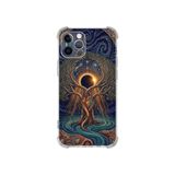Printify Apple iPhone 11pro ile Uyumlu Simya Serisi Kozmik Denge Tasarımlı Uv Baskılı Köşe Korumalı Antişok Kılıf