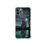Printify Apple iPhone 11promax ile Uyumlu Simya Serisi Gölge Ve Cam Tasarımlı Uv Baskılı Köşe Korumalı Antişok Kılıf