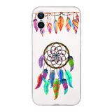Printify Apple iPhone 12 Mini ile Uyumlu Nazar Boncuğu 6 Baskılı Kamera Korumalı Şeffaf Silikon Kılıf