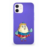 Printify Apple Iphone 12 Mini Soft Premier Kapak Puff Tasarımlı Silikon Kılıf - Mor