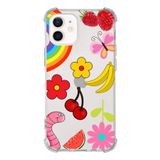 Printify Apple iPhone 12 Mini Uyumlu Water Color 5 Baskılı Şeffaf Köşe Korumalı Antişok Kılıf