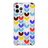 Printify Apple iPhone 12 Pro Max Uyumlu Water Color 1 Baskılı Şeffaf Köşe Korumalı Antişok Kılıf