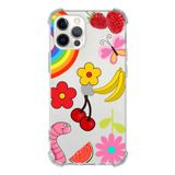 Printify Apple iPhone 12 Pro Max Uyumlu Water Color 5 Baskılı Şeffaf Köşe Korumalı Antişok Kılıf