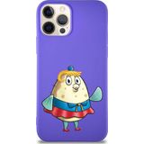 Printify Apple Iphone 12 Pro Soft Premier Kapak Puff Tasarımlı Silikon Kılıf - Mor