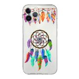 Printify Apple iPhone 12 Pro Uyumlu Nazar Boncuğu 6 Baskılı Kamera Korumalı Şeffaf Silikon Kılıf