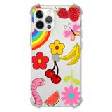 Printify Apple iPhone 12 Pro Uyumlu Water Color 5 Baskılı Şeffaf Köşe Korumalı Antişok Kılıf