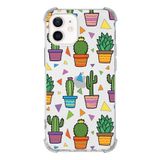 Printify Apple iPhone 12 Uyumlu Water Color 4 Baskılı Şeffaf Köşe Korumalı Antişok Kılıf