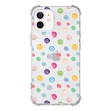 Printify Apple iPhone 12 Uyumlu Water Color 6 Baskılı Şeffaf Köşe Korumalı Antişok Kılıf