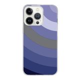 PrintiFy Apple iPhone 13 Pro Max ile Uyumlu Kapak Renk Cümbüşü D Tasarımlı 1mm Fit Şeffaf Silikon Kılıf Lila