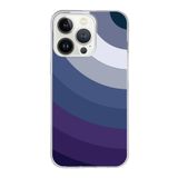 PrintiFy Apple iPhone 13 Pro Max ile Uyumlu Kapak Renk Cümbüşü E Tasarımlı 1mm Fit Şeffaf Silikon Kılıf Mavi