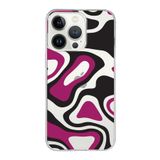 PrintiFy Apple iPhone 13 Pro Max ile Uyumlu Kapak Renkli Desen D Tasarımlı 1mm Fit Şeffaf Silikon Kılıf Siyah
