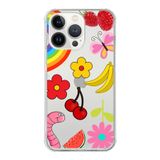 Printify Apple iPhone 13 Pro Max Uyumlu Water Color 5 Baskılı Şeffaf Köşe Korumalı Antişok Kılıf