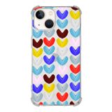 Printify Apple iPhone 13 Uyumlu Water Color 1 Baskılı Şeffaf Köşe Korumalı Antişok Kılıf