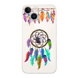 Printify Apple iPhone 14 ile Uyumlu Nazar Boncuğu 6 Baskılı Kamera Korumalı Şeffaf Silikon Kılıf