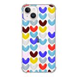 Printify Apple iPhone 14 Uyumlu Water Color 1 Baskılı Şeffaf Köşe Korumalı Antişok Kılıf
