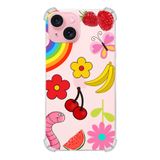Printify Apple iPhone 15 Plus Uyumlu Water Color 5 Baskılı Şeffaf Köşe Korumalı Antişok Kılıf