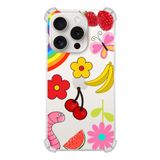 Printify Apple iPhone 15 Pro Uyumlu Water Color 5 Baskılı Şeffaf Köşe Korumalı Antişok Kılıf
