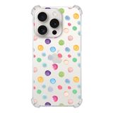 Printify Apple iPhone 15 Pro Uyumlu Water Color 6 Baskılı Şeffaf Köşe Korumalı Antişok Kılıf