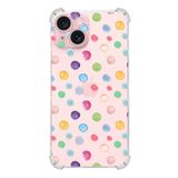 Printify Apple iPhone 15 Water Color 6 Şeffaf Köşe ve Kamera Korumalı Korumalı Antişok Kılıf