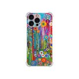 PrintiFy Apple iPhone 16pro Max ile Uyumlu Düşlerin Dansı Serisi Folklorik Bahçe Tasarımlı Uv Baskılı Köşe Korumalı Antişok Kılıf