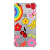 Printify Apple iPhone 6 Plus Uyumlu Water Color 5 Baskılı Şeffaf Köşe Korumalı Antişok Kılıf