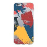 PrintiFy Apple iPhone 6S Plus ile Uyumlu Kapak Brush Stroke Tasarımlı 1mm Fit Şeffaf Silikon Kılıf