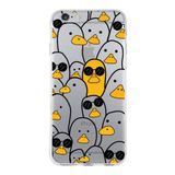 PrintiFy Apple iPhone 6S Plus ile Uyumlu Kapak Duck Tasarımlı 1mm Fit Şeffaf Silikon Kılıf