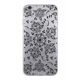 PrintiFy Apple iPhone 6S Plus ile Uyumlu Kapak Nostalji Desen - B Tasarımlı 1mm Fit Şeffaf Silikon Kılıf