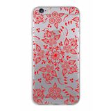 PrintiFy Apple iPhone 6S Plus ile Uyumlu Kapak Nostalji Desen - E Tasarımlı 1mm Fit Şeffaf Silikon Kılıf
