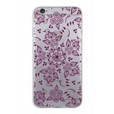 PrintiFy Apple iPhone 6S Plus ile Uyumlu Kapak Nostalji Desen - F Tasarımlı 1mm Fit Şeffaf Silikon Kılıf