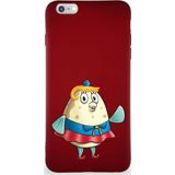Printify Apple Iphone 6S Plus Soft Premier Kapak Puff Tasarımlı Silikon Kılıf - Mürdüm