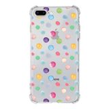 Printify Apple iPhone 7 Plus Uyumlu Water Color 6 Baskılı Şeffaf Köşe Korumalı Antişok Kılıf