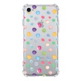 Printify Apple iPhone 7 Uyumlu Water Color 6 Baskılı Şeffaf Köşe Korumalı Antişok Kılıf
