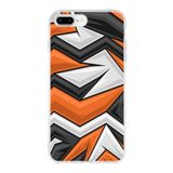 PrintiFy Apple iPhone 8 Plus ile Uyumlu Kapak Grafiti Style Tasarımlı 1mm Fit Şeffaf Silikon Kılıf