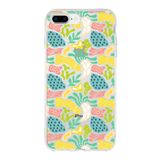 PrintiFy Apple iPhone 8 Plus ile Uyumlu Kapak Memphis Desen - 3 Tasarımlı 1mm Fit Şeffaf Silikon Kılıf