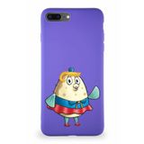 Printify Apple Iphone 8 Plus Soft Premier Kapak Puff Tasarımlı Silikon Kılıf - Mor